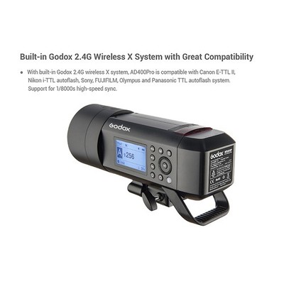 Godox WITSRO AD400Pro All-in-One Outdoor Flash Light TTL Auto-flash