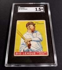 1933 GOUDEY TRIS SPEAKER #89 SGC 1.5