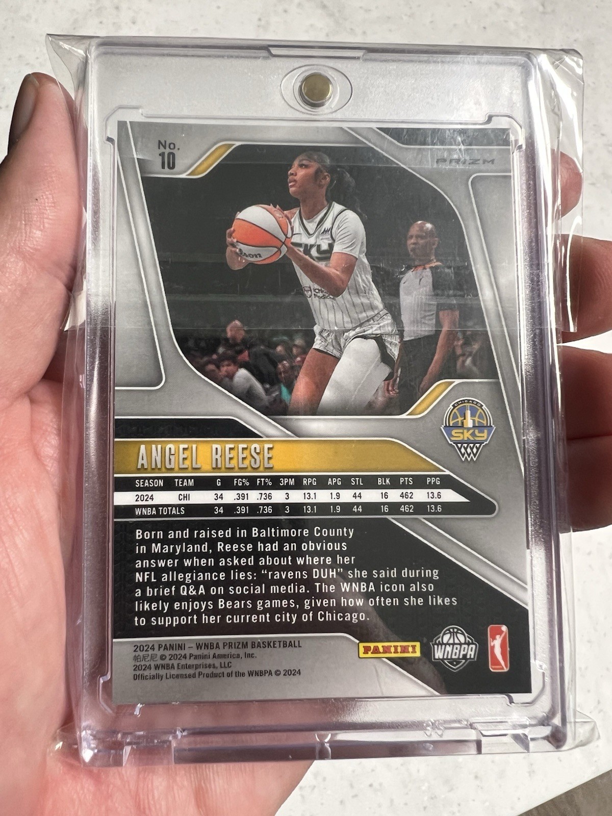 2024 Panini Prizm WNBA - Angel Reese #10 WNBA Logo Prizm (RC) view 2