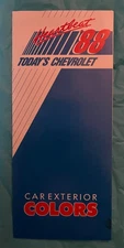 1988 Chevrolet "EXTERIOR COLORS" - Original Truck Sales Brochure / Catalog