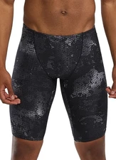 TYR Durafast Elite Men's Jammer Ison Swimsuit Size M 32 Black Grey