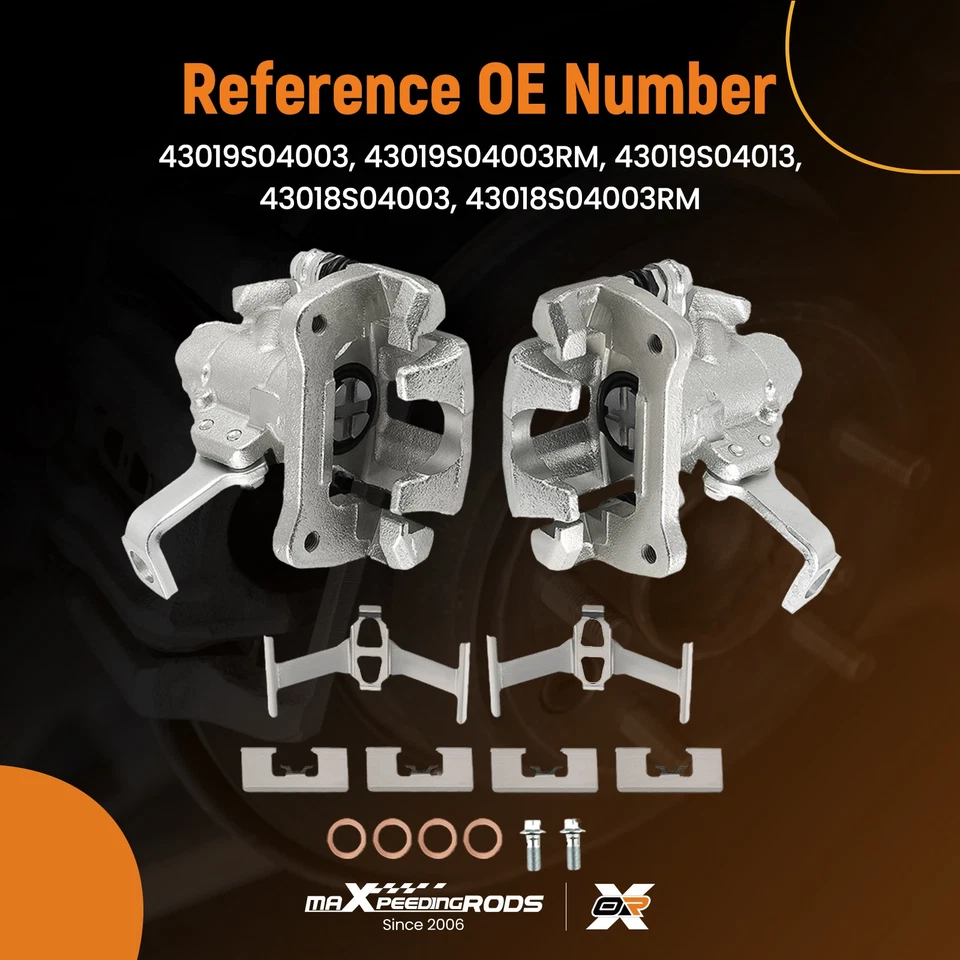 2x Pinzas de freno traseras izquierda y derecha para Acura Integra 94-01 Honda Civic del Sol Foto 2 de 4