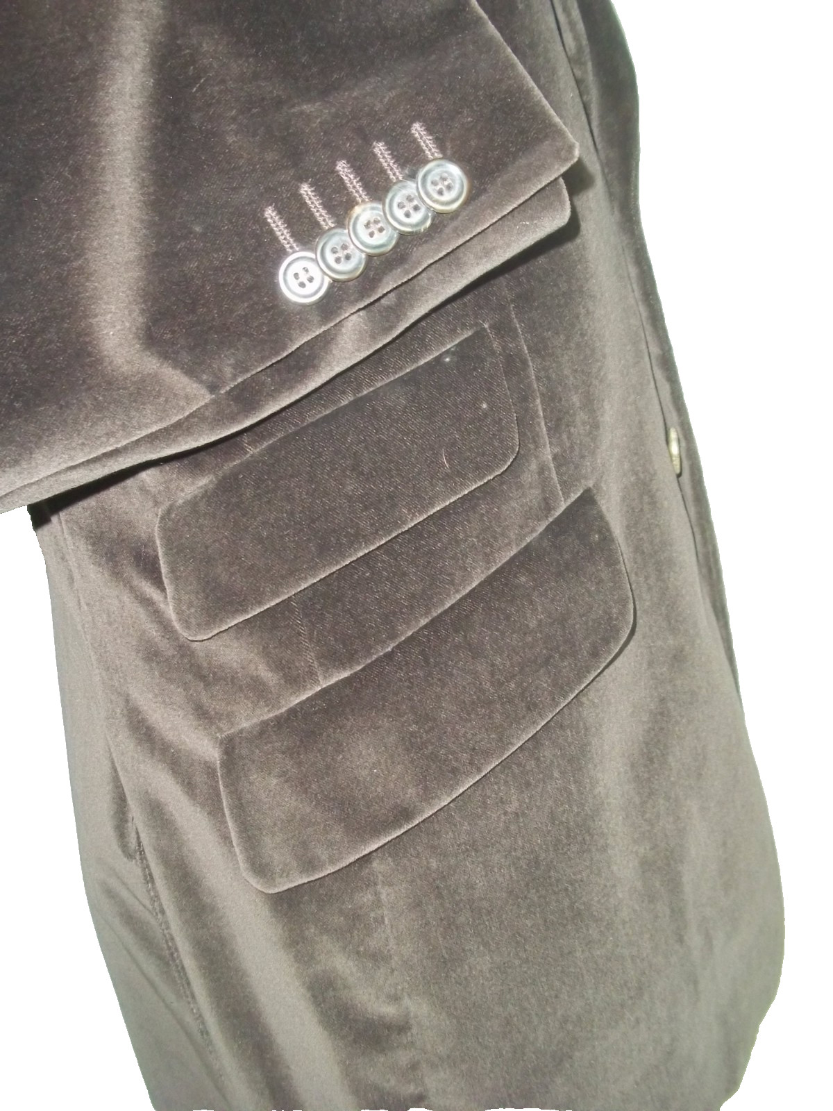 ( Paul Smith solid brown 2button side vents cotto… - image 6