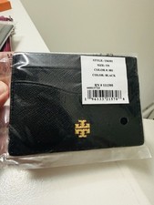 Brand New Sealed Tory Burch Emerson Slim Leather Cardholder