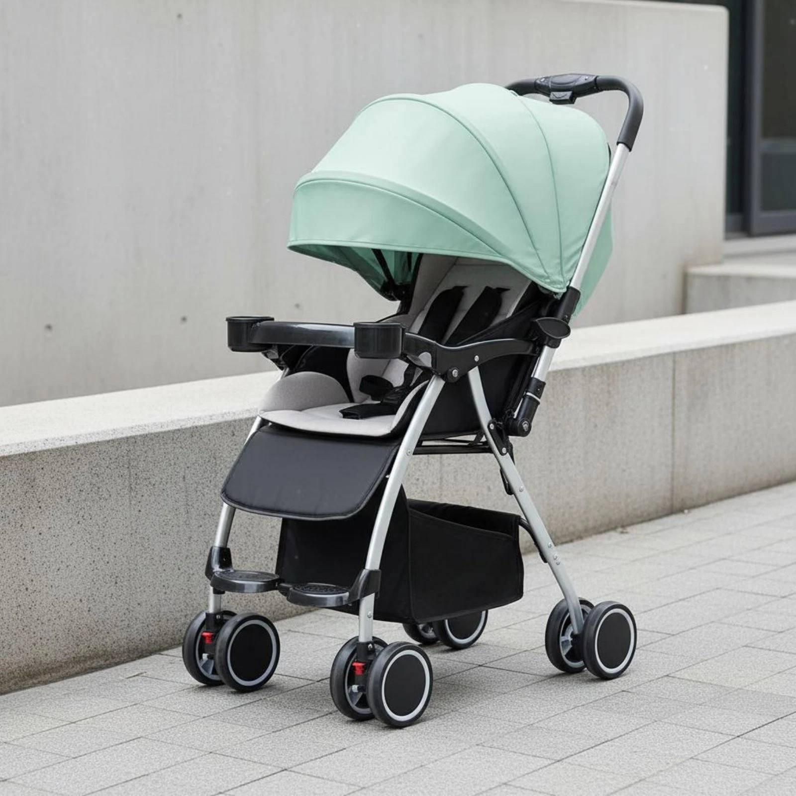 Lightweight Baby Stroller Single-Hand Fold Reversible Seat Stroller Portable
Opens in a new window o