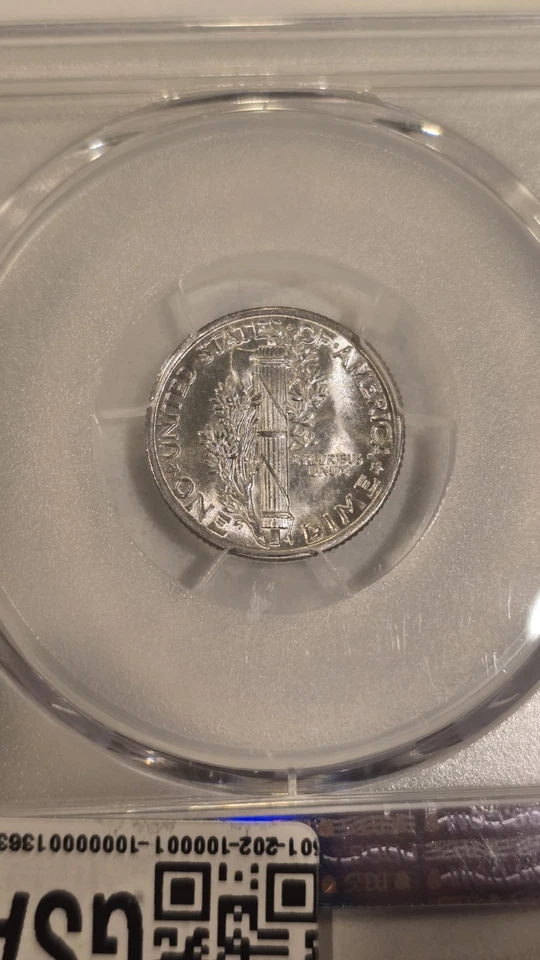 1935 Mercury Dime PCGS MS67, Blazing White Gem Specimen - Image 3 of 4