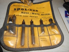 spot ease spot weld  drill set w/ extras