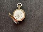 Elgin Natl Watch Co 18s gilt KW pocket watch 1889 silveroid case — photo 3