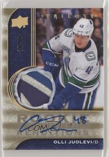 2020-21 Upper Deck Trilogy Gold Spectrum Autos 38/49 Olli Juolevi Patch Auto 5h0