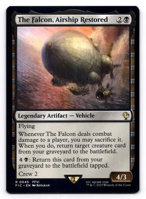 The Falcon, Airship Restored NM Commander: Final Fantasy 0045 MTG Regular