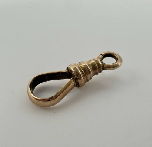 Vintage 10k Gold Dog Clip Clasp For Pocket Watch - Picture 3 of 3