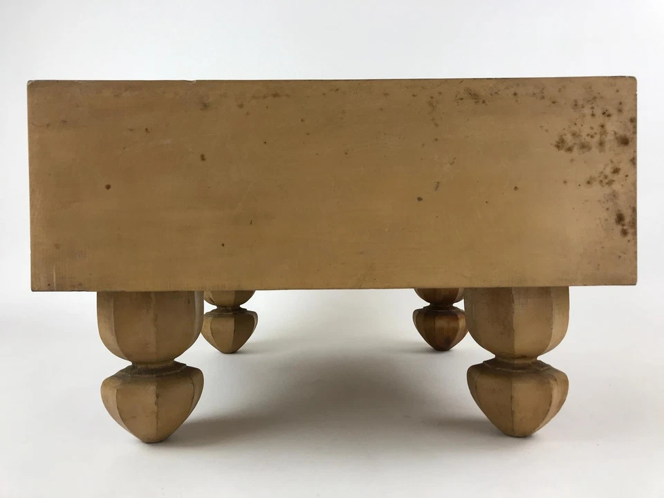 Japanese Wooden Go Board Vtg Igo Game Table Goban Leg Heso 19X19 Grid GB86 - Image 4 of 4