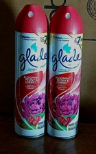 Glade Air Freshener Aerosol Spray Blooming Peony & Cherry 8 oz ea 🎇2-Pack🎇