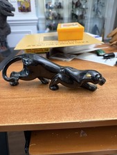 Lenox MCM 1994 Fine Porcelain 24k Gold Details Black Panther Midnight Prowl 9”