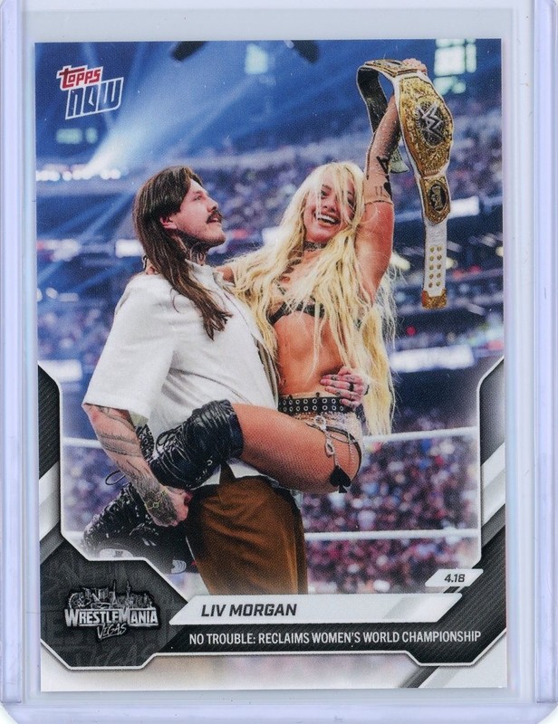 2026 Topps Now WWE Wrestling #41 Liv Morgan Reclaims Women's World Championship