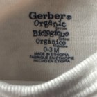 Gerber Organic Cotton White Short Sleeve Bodysuit for Unisex Baby 0-3 Months — photo 2