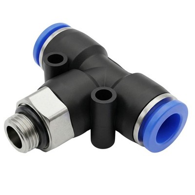 PU Schlauch T-Steckverbinder Fitting mit Außengewinde 8mm*1/8Zoll T-Stück Push-i