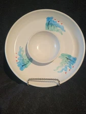 Studio Art Pottery Veg Chip And Dip Serving Platter