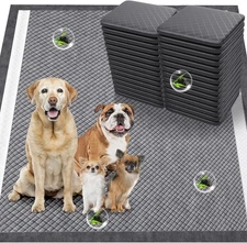 Charcoal Dog Pee Pads 24x36 Unscented Ultra-Absorbent Potty Training Pads 20 Ct