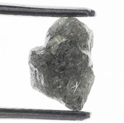Raw 2.17 Carat Raw Grey Color Rare Rough Loose Natural Mine Diamond
