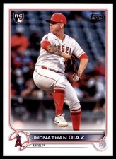 Jhonathan Diaz Rookie 2022 Topps #332 Los Angeles Angels