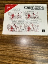 Canon AE-1 Instruction Manual Part I Original