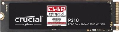 Crucial P310 SSD 1TB M.2 2280 PCIe Gen4 NVMe Interne SSD, bis 7.100 MB/s XX NEU