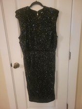 Black Glam Sequin Dress By EXPRESS Sz Large