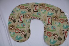 BOPPY BREAST FEEDING PILLOW COVER JUNGLE ANIMALS COTTON ZIPPER ZOO NO DEFECTS