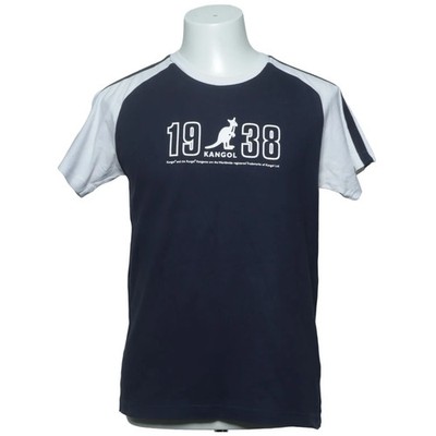 Kangol, T-shirt, Größe: S, Blau/Weiß, Baumwolle, Print, Herren #2X8