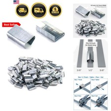1/2" Steel Strapping Seals   1000 Pack Metal Clips for PP or Steel Banding, P...