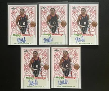 2023 Leaf Happy Holidays TyTy Washington Jr. Auto Autograph RC Lot Of 5