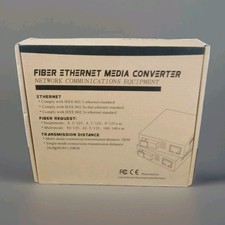 Dual Fiber Ethernet Media Converter Multi-Mode SC HD Fiber Transceivers 10/100/1