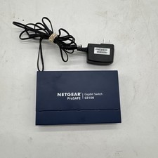 NETGEAR ProSafe GS108 v4 8-Port Gigabit Ethernet Network Switch w/ Power Supply