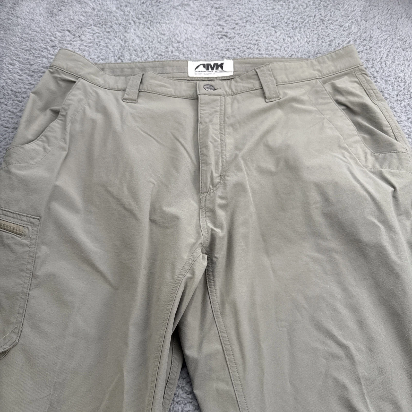 Mountain Khakis Pants Mens 38x32 Tan Lightweight Stretch Performance Hiking