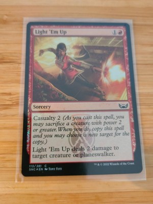 MTG Light 'Em Up (Foil) 113 Streets of New Capenna M/NM Free UK P&P