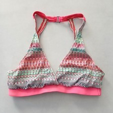 Pink Boho Y2K VTG Swimwear Tropical Resort Beach Fairy Vacation Bikini Top Large
