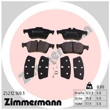 Satz Bremsbeläge Bremsklötze hinten für Volvo V40 525 | 24338101