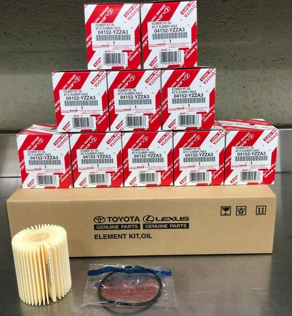 90915YZZF2 Case Of 10 Oil Filters OEM Toyota Corolla Matrix Yaris 96