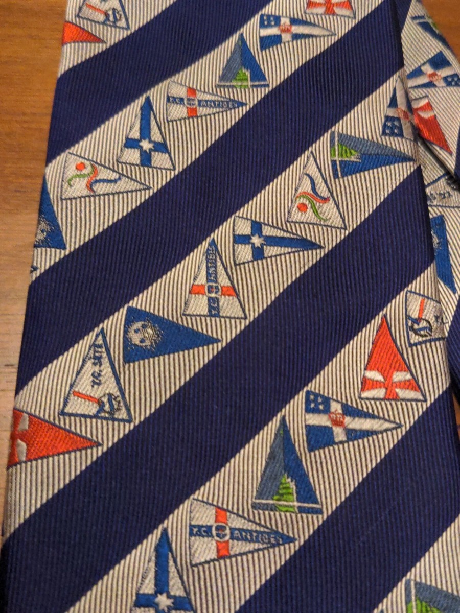 LOUIS VUITTON AMERICAS CUP Flag Logo Stripe Pattern 100