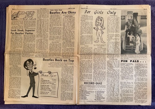 KYA Beat 1965 Magazine #4 Beatles Stones Chad & Jeremy Dino Desi & Billy Herman - Picture 10 of 12