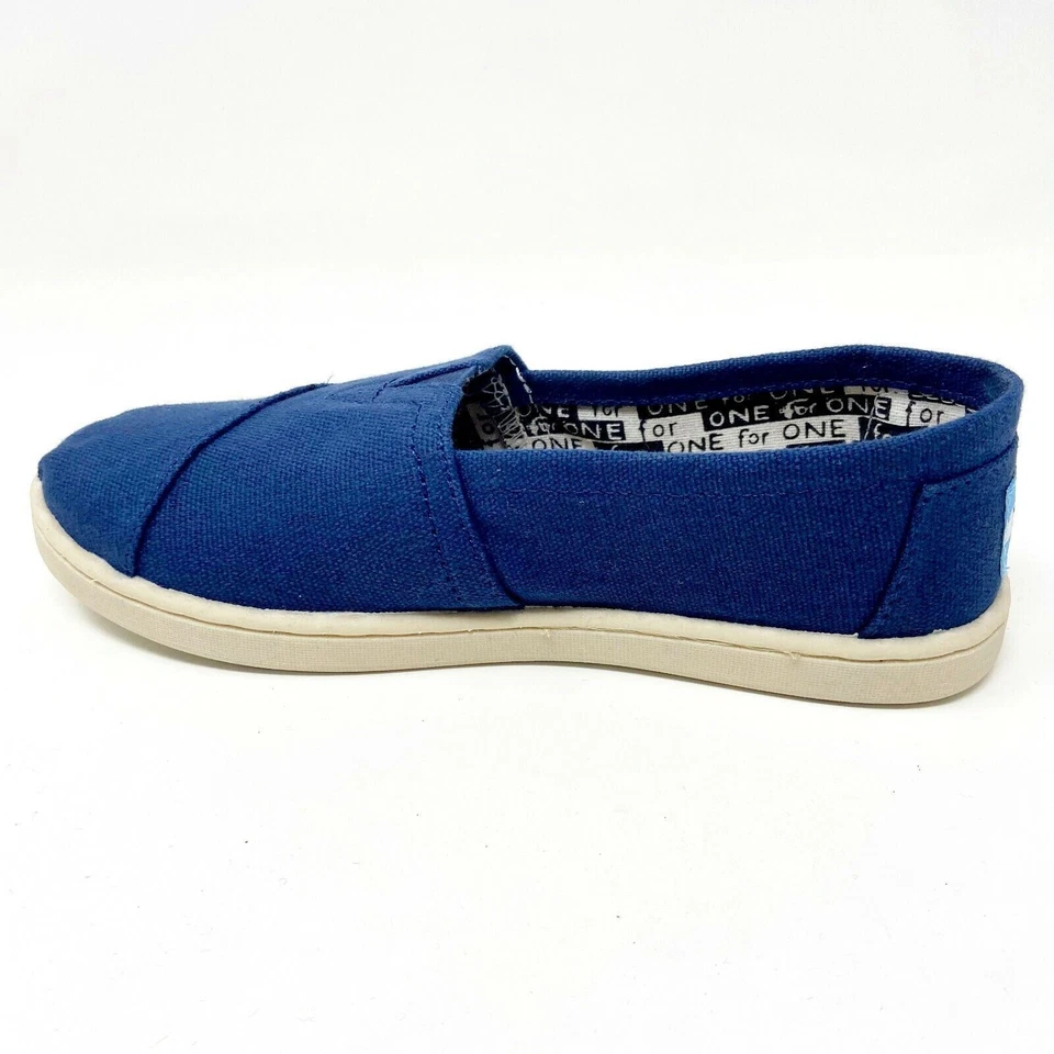 Toms Classics темно-синий холст молодежи поскользнуться на повседневные туфли на плоской подошве - Изображение 3 из 4