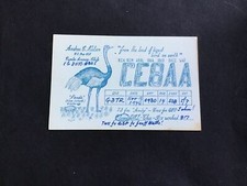 Vintage QSL Radio communication card Chile 1974  R37461