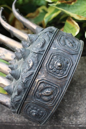 Antiguo tocado de plata Miao sombrero ceremonial de boda chino VENTA INMOBILIARIA - Imagen 2 de 10