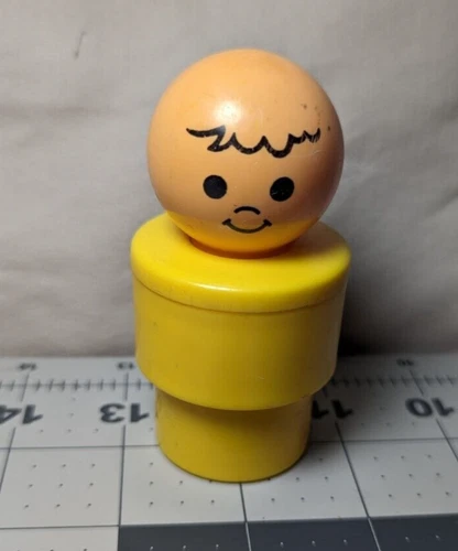 Fisher Price Little People Yellow Big Chunky Jumbo Large Figure Vintage 1974 Toy