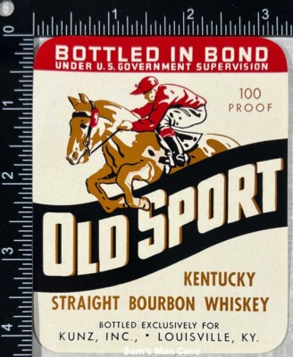 Old Sport Kentucky Straight Whiskey Label - KENTUCKY