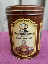 VINTAGE ORVILLE REDENBACHER TIN STORAGE CAN