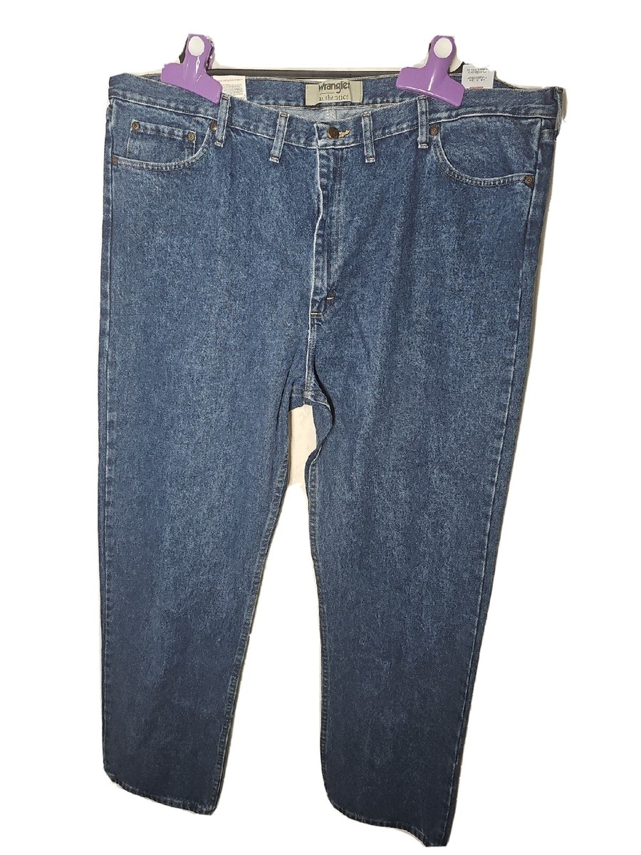 Wrangler Men's 48x34 Rugged Wear Classic Fit Jeans Dark