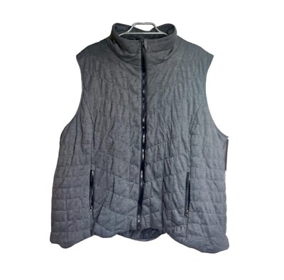 Bagatelle Collection grau leichte gepolsterte Weste Größe 2XL Damen 