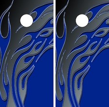 C07 Fire Flames Tribal Cornhole Board Wrap LAMINATED Wraps Decals Vinyl Sticker